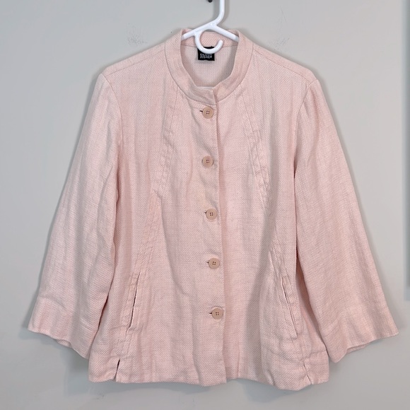 Eileen Fisher Jackets & Blazers - Eileen fisher linen blend pink jacket
